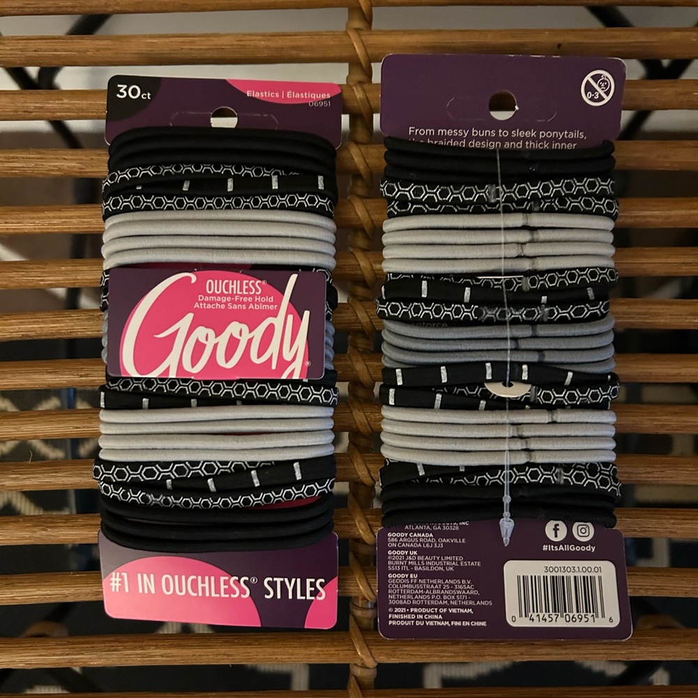 NWT Goody Hair Elastics (2 sets) - Picture 2 of 3